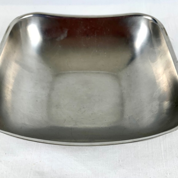 Vintage 1960s WMF Cromargan Bowl 18 10 Stainless Steel Square Serving Meal Prep - Picture 8 of 11